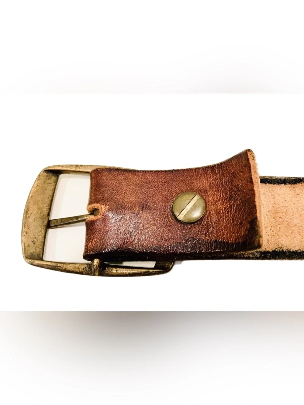 Vintage 1980’s Horses Leather Belt Youth 31” Name Arthur Hand Tooled Cowboy